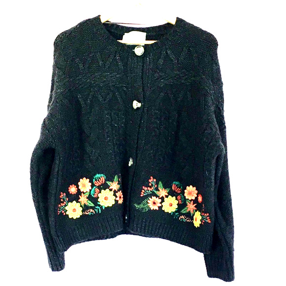 mango flower cardigan